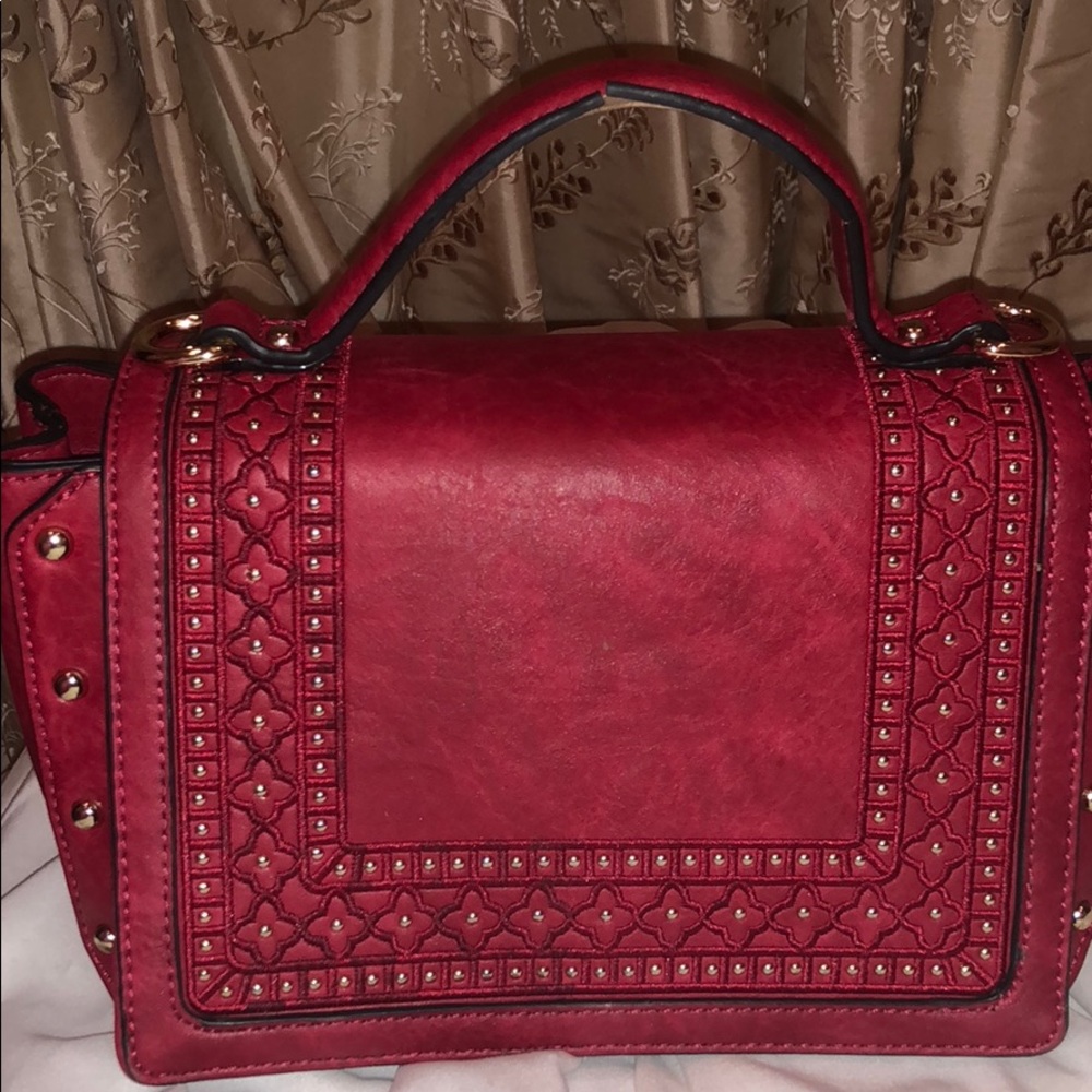 Little beautiful RED & GOLD handbag
